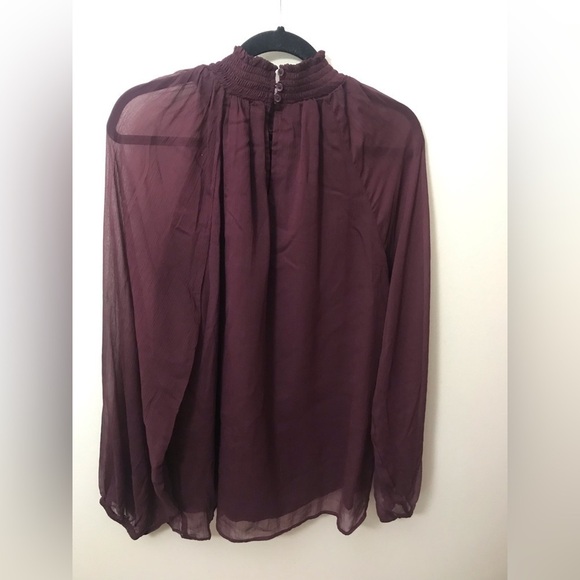 JOIE Womens Limited Edition Lined Long Sleeve Smocked Neckline Blouse Size XL - Picture 10 of 16